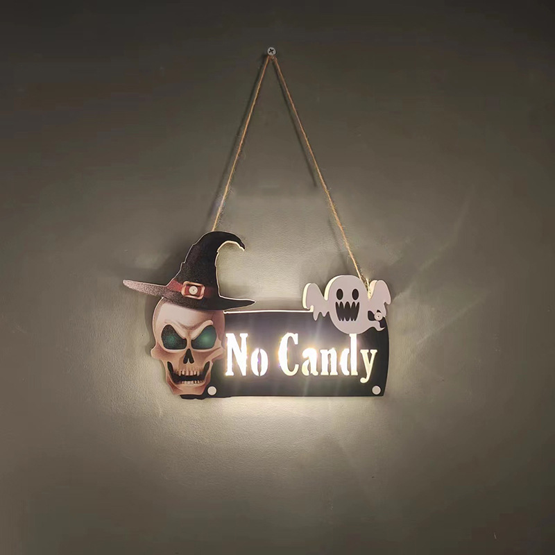 Halloween Door Hanging Sign Wooden Classic For House Haunted House Bar