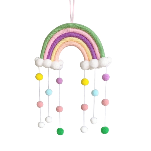 Nordic Home Decoration Children's Room Decoration Pendant Weaving Cloud Rainbow