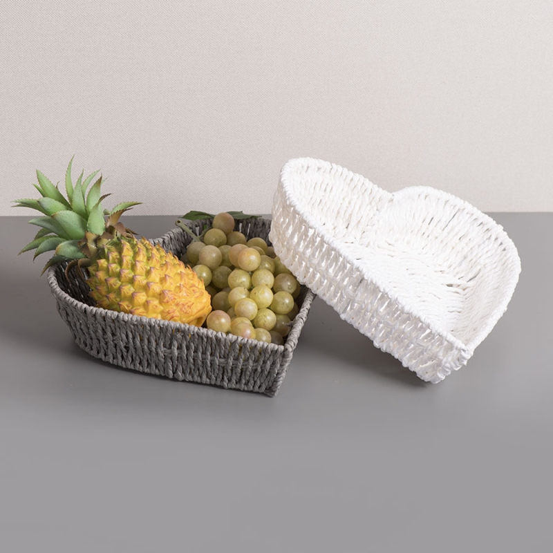 Paper Rope Storage Basket Delicate Storage Box For Shelves Desk Coffee Table