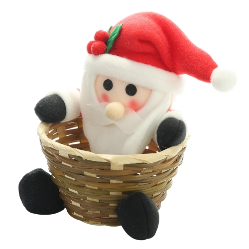 Christmas Candy Storage Basket Ornament Santa's Storage Basket Candy Basket