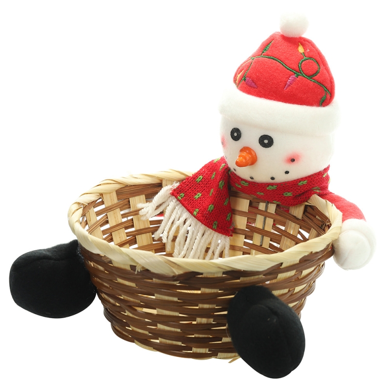 Christmas Candy Storage Basket Ornament Santa's Storage Basket Candy Basket