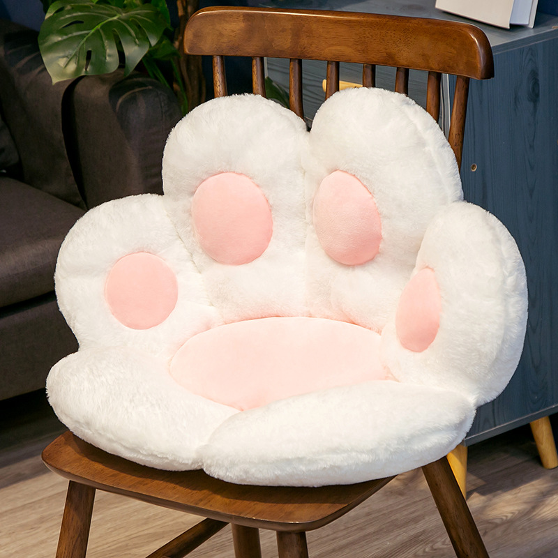 Seat Cushion Cat Paw Shaped Cute Seat Cushion Cat Paw Shaped Lazy Sofa Office Chair Cushion For