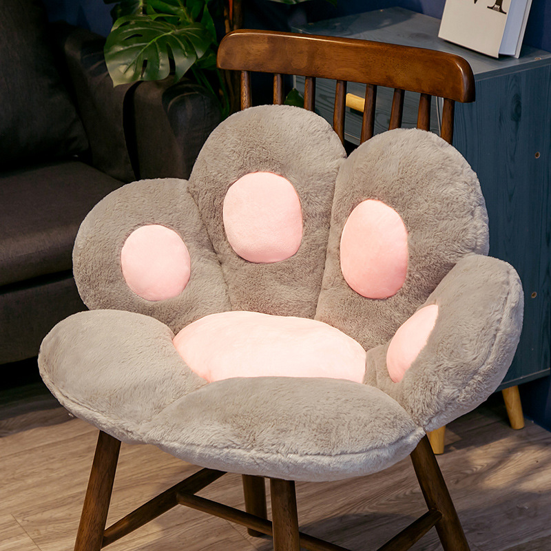 Seat Cushion Cat Paw Shaped Cute Seat Cushion Cat Paw Shaped Lazy Sofa Office Chair Cushion For