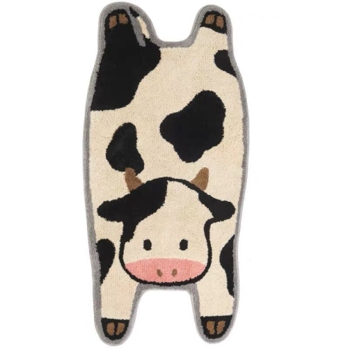 Cartoon cute cow bedroom carpet children room bedside carpet soft plush carpet