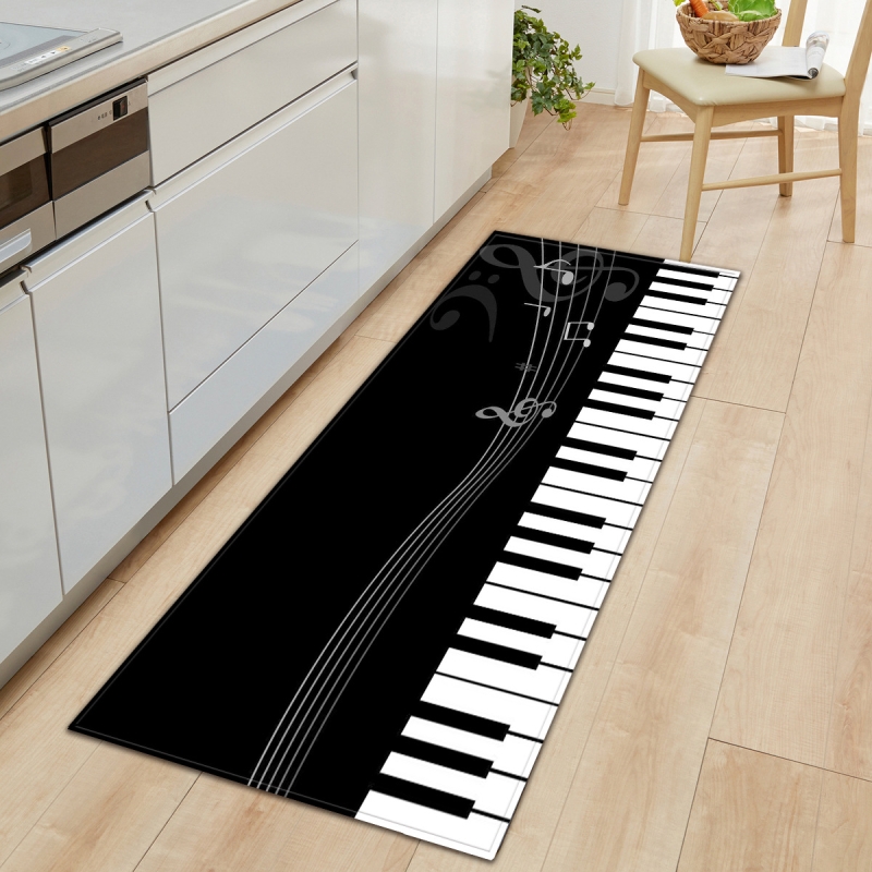 Non-slip Rug Living Room Bedroom Carpet Flannel Floor Mat Pattern
