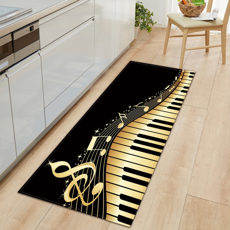 Non-slip Rug Living Room Bedroom Carpet Flannel Floor Mat Pattern
