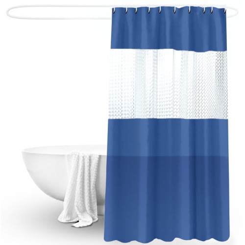 70.87 in x 78.74 in Thickened splicing PEVA semi-permeable waterproof bathroom partition shower curtain