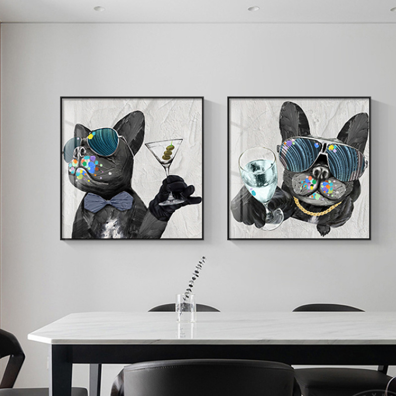 Animal Oil Painting Decorated Abstract Picture Art Paints on Canvas Hand Painted for Sofa Wall Decoration No Frame