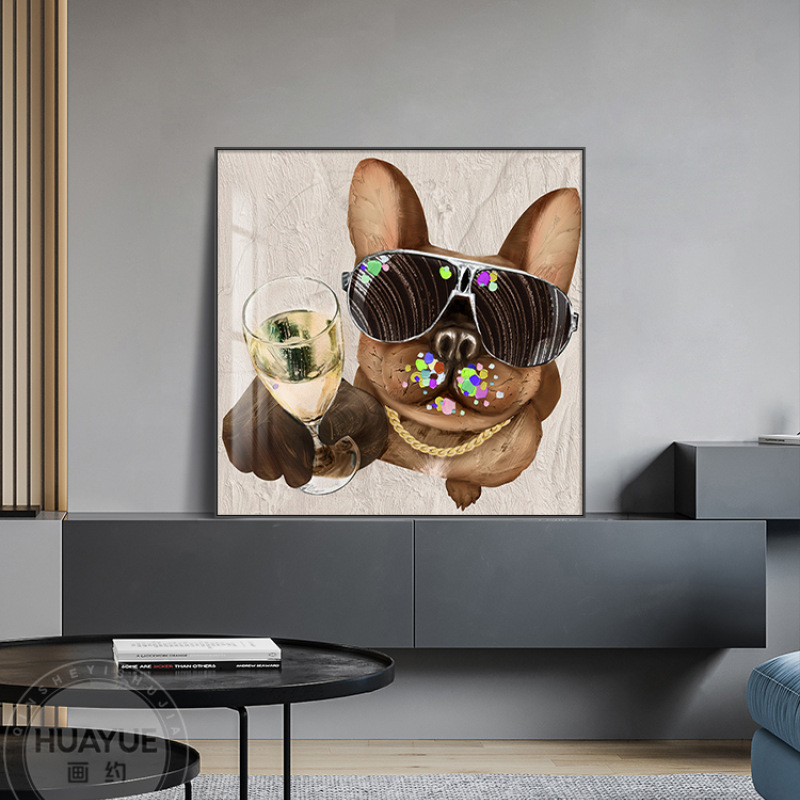 Animal Oil Painting Decorated Abstract Picture Art Paints on Canvas Hand Painted for Sofa Wall Decoration No Frame