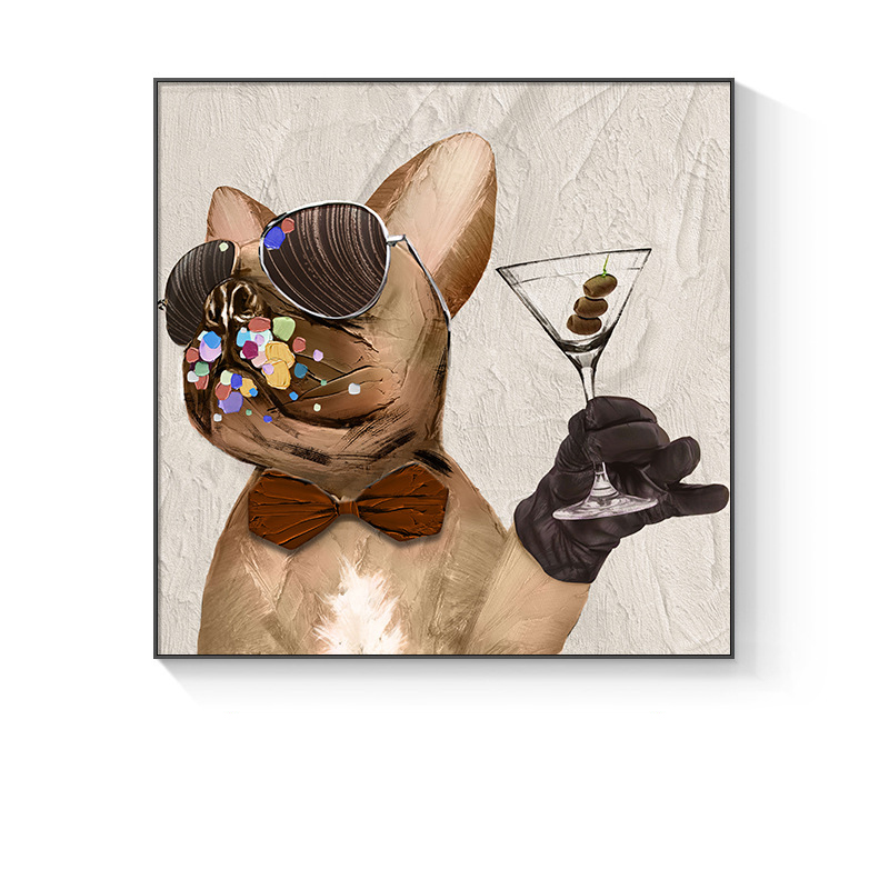 Animal Oil Painting Decorated Abstract Picture Art Paints on Canvas Hand Painted for Sofa Wall Decoration No Frame