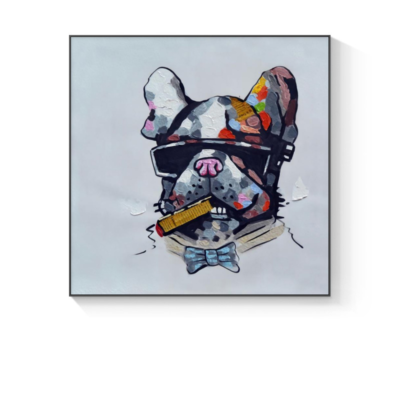 Animal Oil Painting Decorated Abstract Picture Art Paints on Canvas Hand Painted for Sofa Wall Decoration No Frame