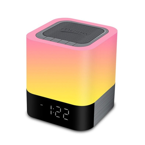 Night light Bluetooth speaker, alarm clock Bluetooth speaker Touch sensor Bedside lamp Dimmable multi-color bedside lamp, MP3 player, wireless speaker with lamp