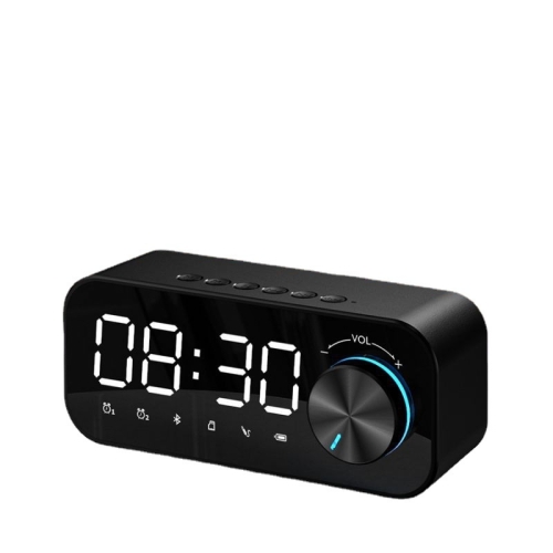 Bluetooth speaker alarm clock radio digital LED display subwoofer mini mirror speaker alarm clock bedroom