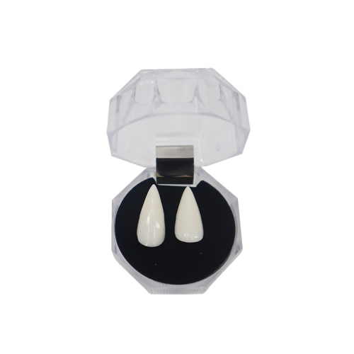 Miman Vampire Teeth Fangs – Safe Resin Halloween Fangs in Box, Perfect for Spooky Costumes and Pranks