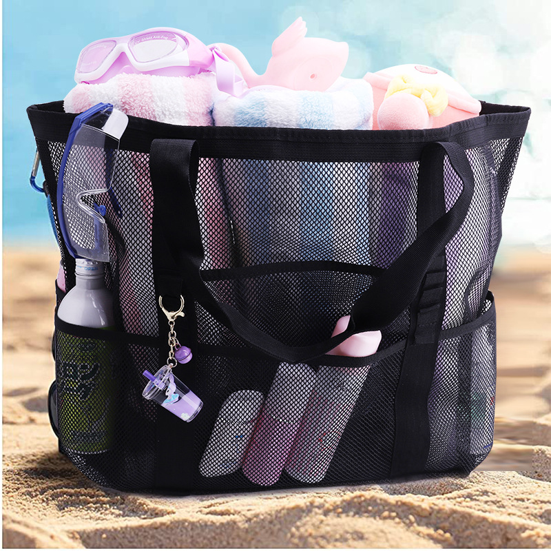 Heavy-Duty Mesh Bag with Shoulder Strap – Large, Reusable, and Easy to Clean for Home Use