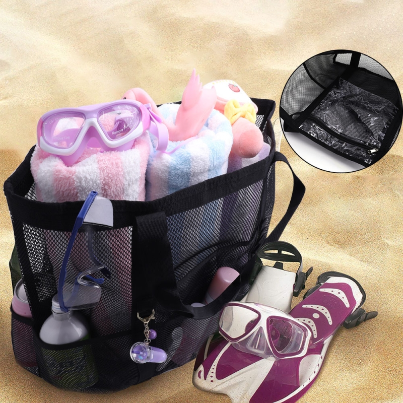 Heavy-Duty Mesh Bag with Shoulder Strap – Large, Reusable, and Easy to Clean for Home Use