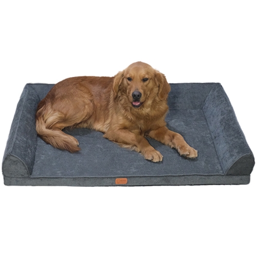 Extra Large Dog Bed Pet Cuddler Couch Lounger Bed Waterproof With Bolsters
