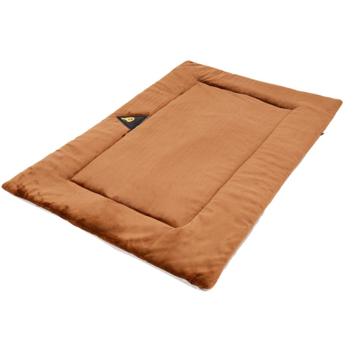 Dog Bed Mat Blanket Pet Crate Cushion Home Travel Puppy Kitten Sleeping Pad Brown