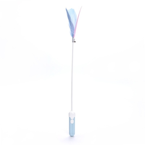 Colorful Funny Cat Stick Pet Bell Kitten Training Supplies Pink Purple