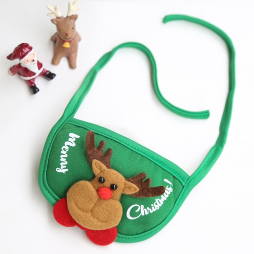 Pet Christmas Bib Red Santa Pinafore Cute Pet Decoration Festival Accessories For Dogs Cats Puppy Kittens