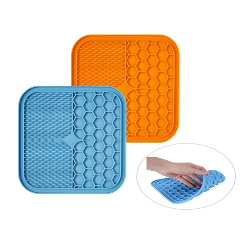 Silicone Dog Feeding Lick Mat Cat Feeder Licking Pad For Dogs Cats Lickimat Dog Bath Buddy Slow Feeder Food Sucker Cats Lick