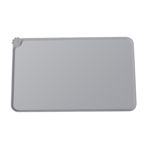 Silicone Dog Cat Bowl Mat Non-Stick Food Pad Water Cushion Waterproof - Multiple Purposes Grey