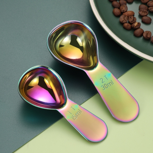 Measuring Spoon Stainless Steel Coffee Powder Teaspoon Food Scale Scoop Kitchen Baking Tool