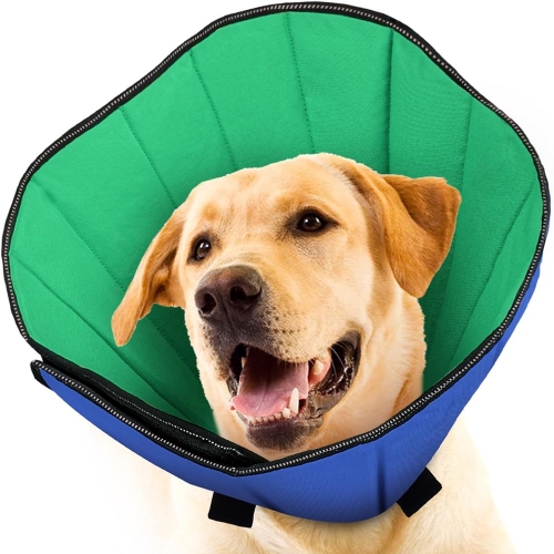 Soft Dog Cone, Soft Cone for Dogs After Surgery for Large Medium Small Dogs, Adjustable Dog Recovery Collars to Stop