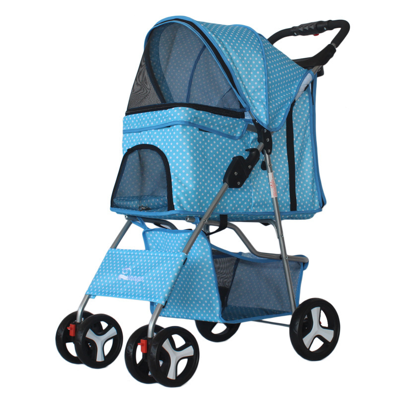 Hundewagen Faltbar Grau