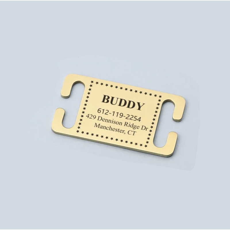 Dog Id Tag Personalized Engraved Name Tags For Pet Collar Accessories Supplies Custom Stainless Steel Puppy Id Tags