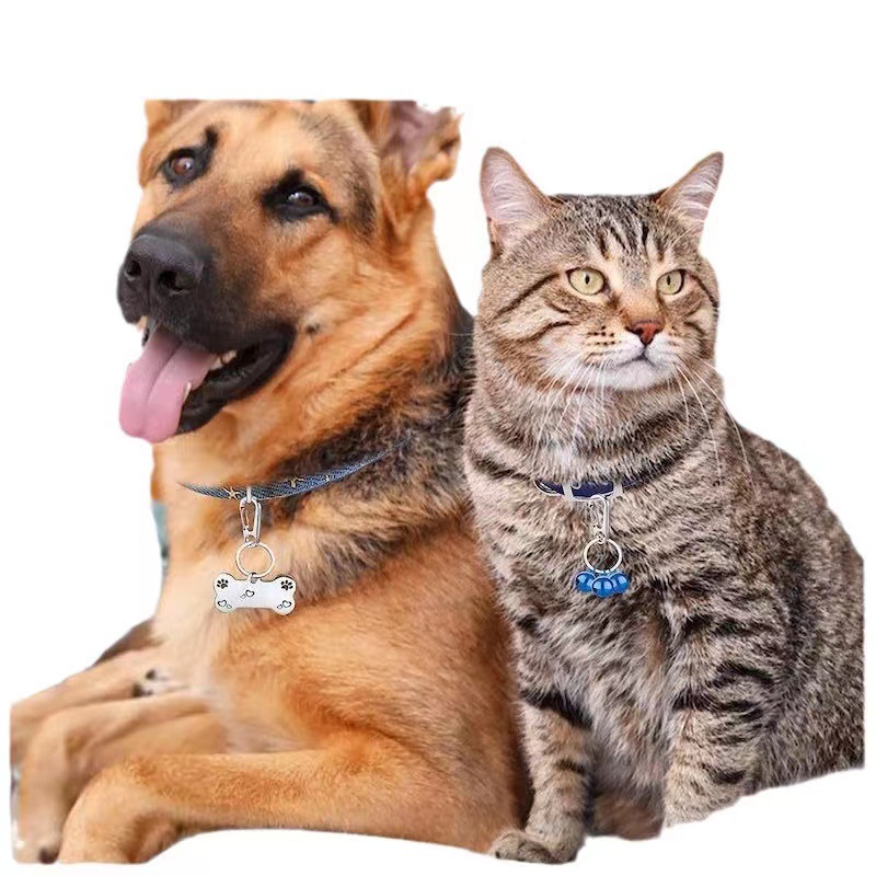 Dog Tag Clips, 2 Pack Quick Clip With Rings, Easy Change Dog Cat Id Tag Holder For Small Pet Collars And Harnesses