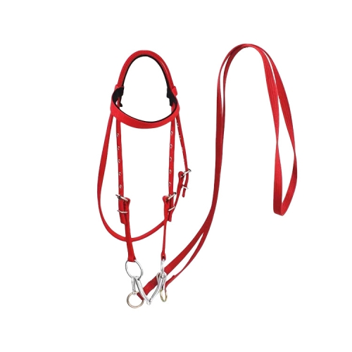 Velociti Ergonomic Leather Horse Cavesson Bridle