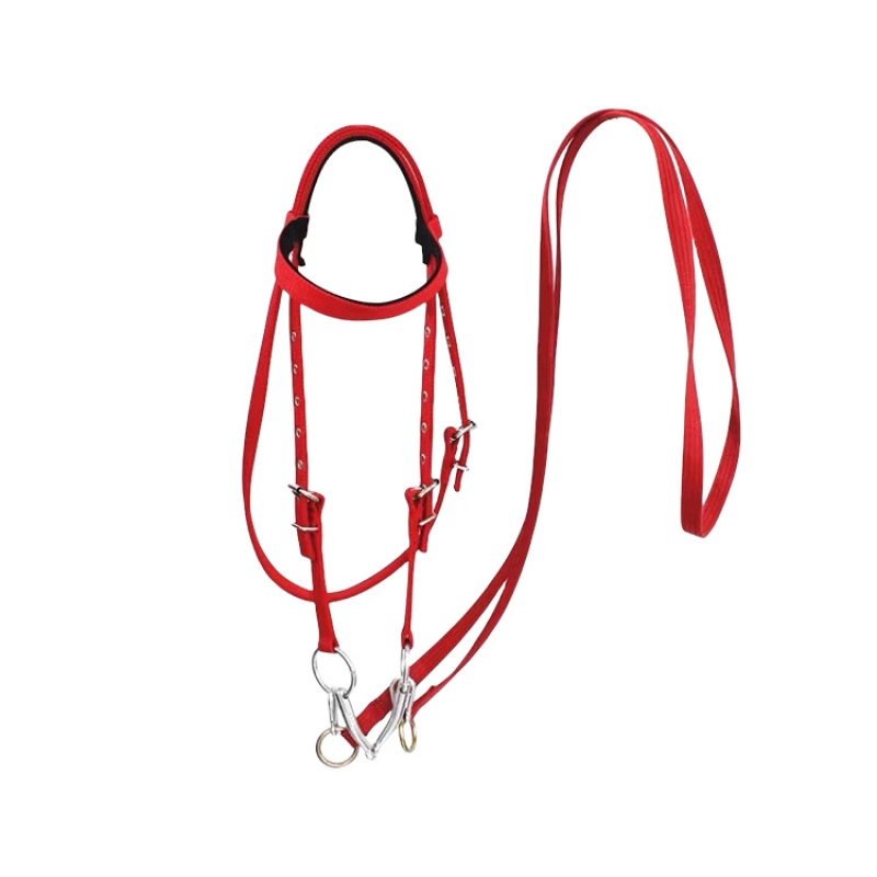 Velociti Ergonomic Leather Horse Cavesson Bridle