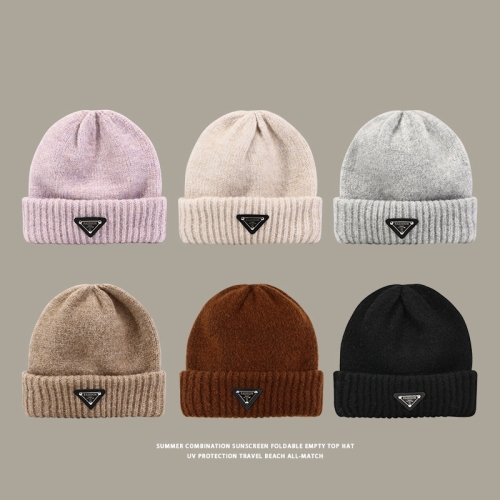 Autumn and winter fashion wool hat knitted hat ear protection windproof cold ear protection hat face small versatile pullover hat for men