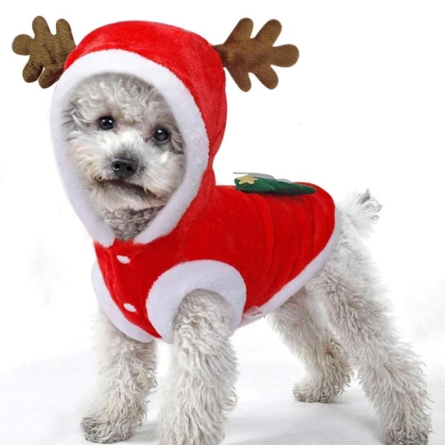 Pet dog Christmas clothing, suitable for small and medium dogs and cat clothes