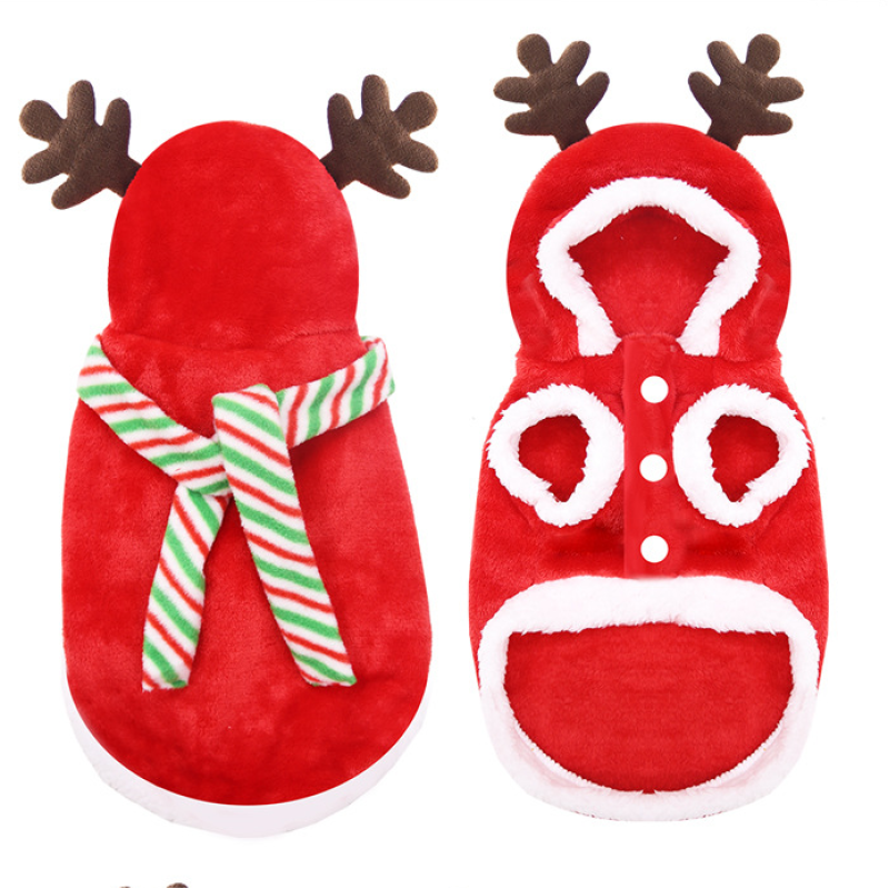 Pet dog Christmas clothing, suitable for small and medium dogs and cat clothes